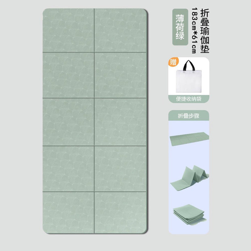 Foldable yoga mat, portable, non-slip, suitable for sleeping, fitness, home use, elementary school students' afternoon nap mat, minor flaws.
