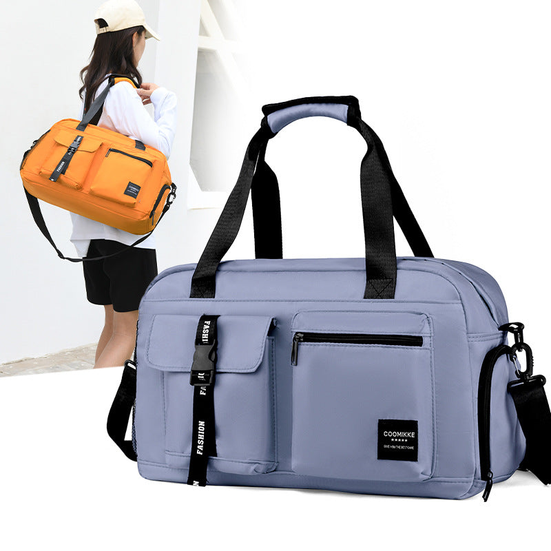 New cross-border high-end travel bag with large capacity and independent shoe compartment, fitness bag, yoga bag, ladies' lightweight bag for going out