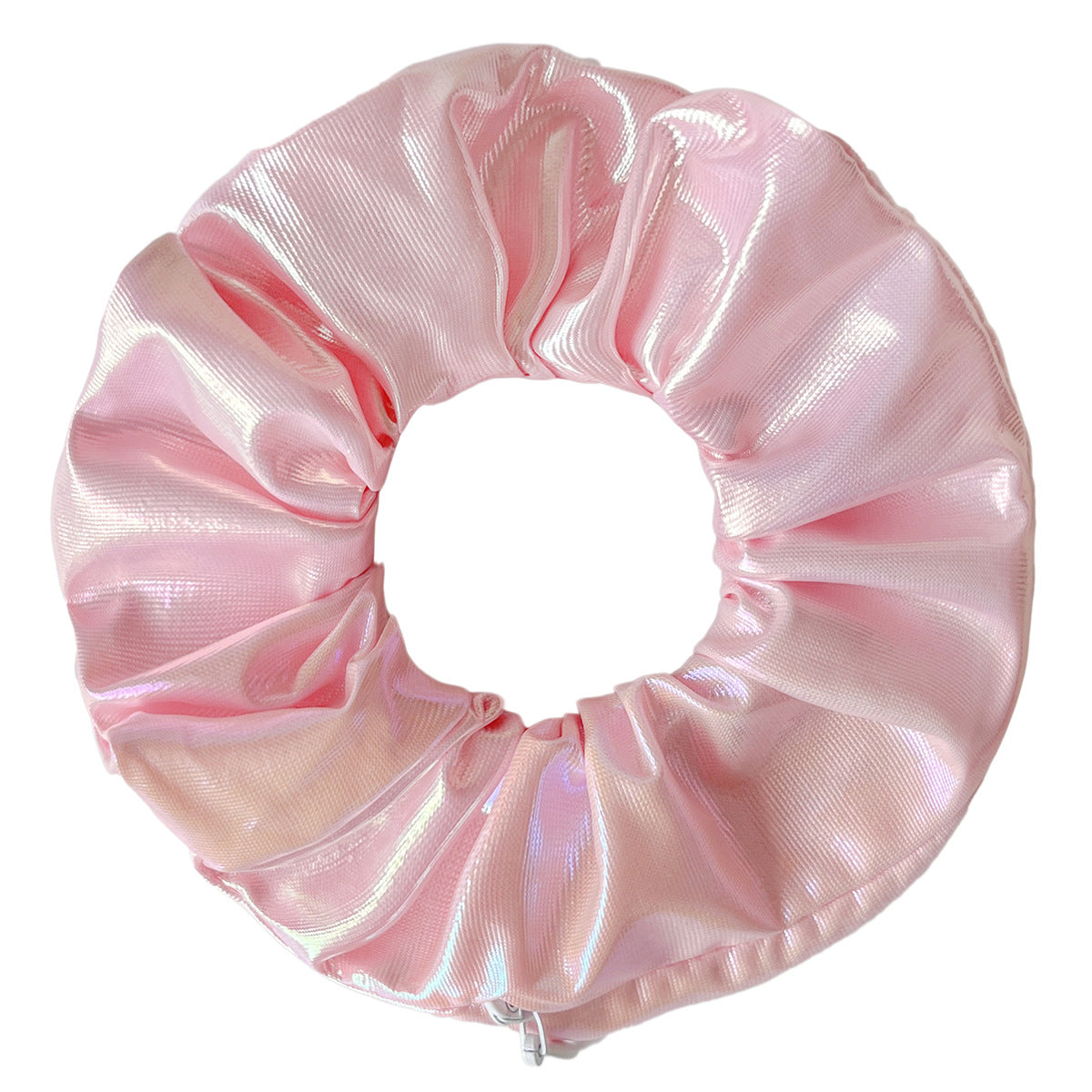 Vibrant Thick PU Invisible Zipper Scrunchie Hair Tie, Cross-border E-commerce, Amazon Zipper Hair Tie Wholesale, Hair Accessories