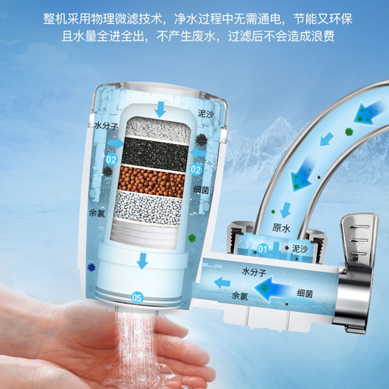 Yishi faucet filter mouth tap water household kitchen universal direct drinking water filter purifier ultrafiltration water purifier