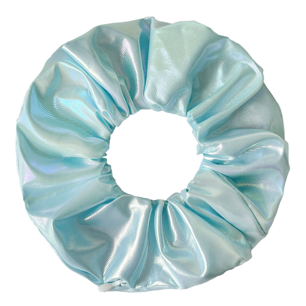 Vibrant Thick PU Invisible Zipper Scrunchie Hair Tie, Cross-border E-commerce, Amazon Zipper Hair Tie Wholesale, Hair Accessories