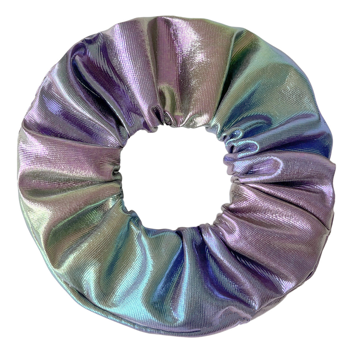 Vibrant Thick PU Invisible Zipper Scrunchie Hair Tie, Cross-border E-commerce, Amazon Zipper Hair Tie Wholesale, Hair Accessories