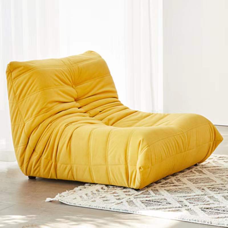 One piece generation caterpillar lazy sofa light luxury togo sleepable home bedroom living room balcony technology cloth velvet
