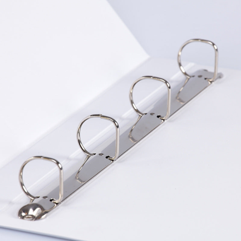 Fudekuai D-type A4 three-sided pocket folder, 2-hole, 3-hole, 4-hole file folder, perforated cardboard folder, loose-leaf folder, white folder