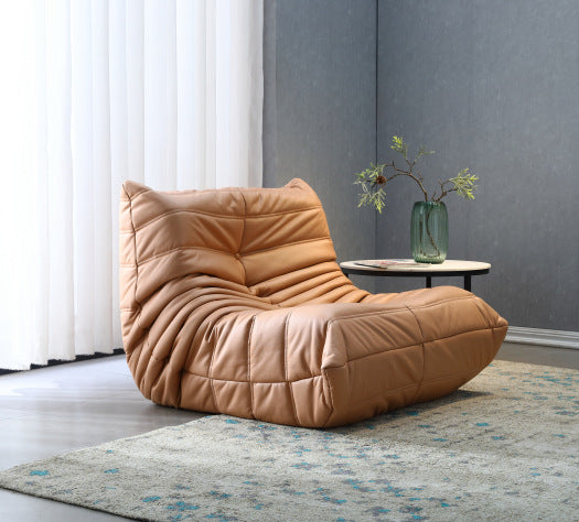 One piece generation caterpillar lazy sofa light luxury togo sleepable home bedroom living room balcony technology cloth velvet