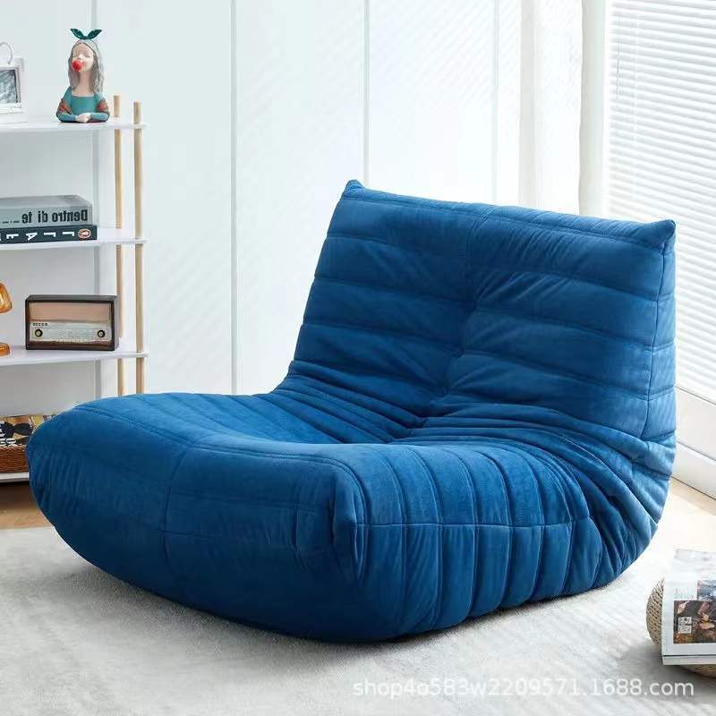 One piece generation caterpillar lazy sofa light luxury togo sleepable home bedroom living room balcony technology cloth velvet