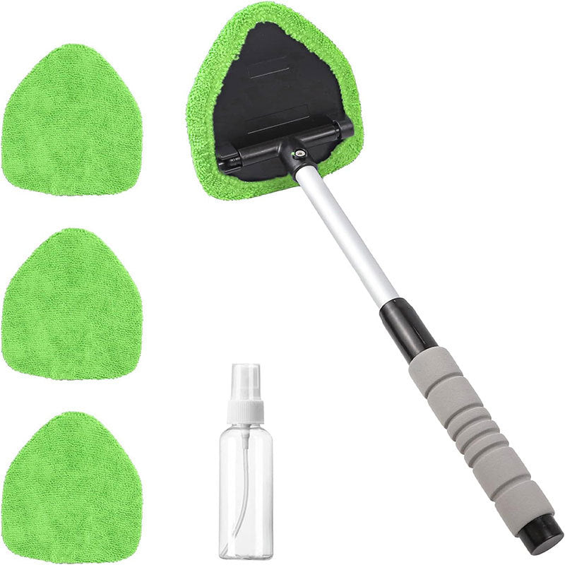 Car cleaning brush, extendable microfiber car brush, car window defrosting and defogging brush, car windshield cleaning brush