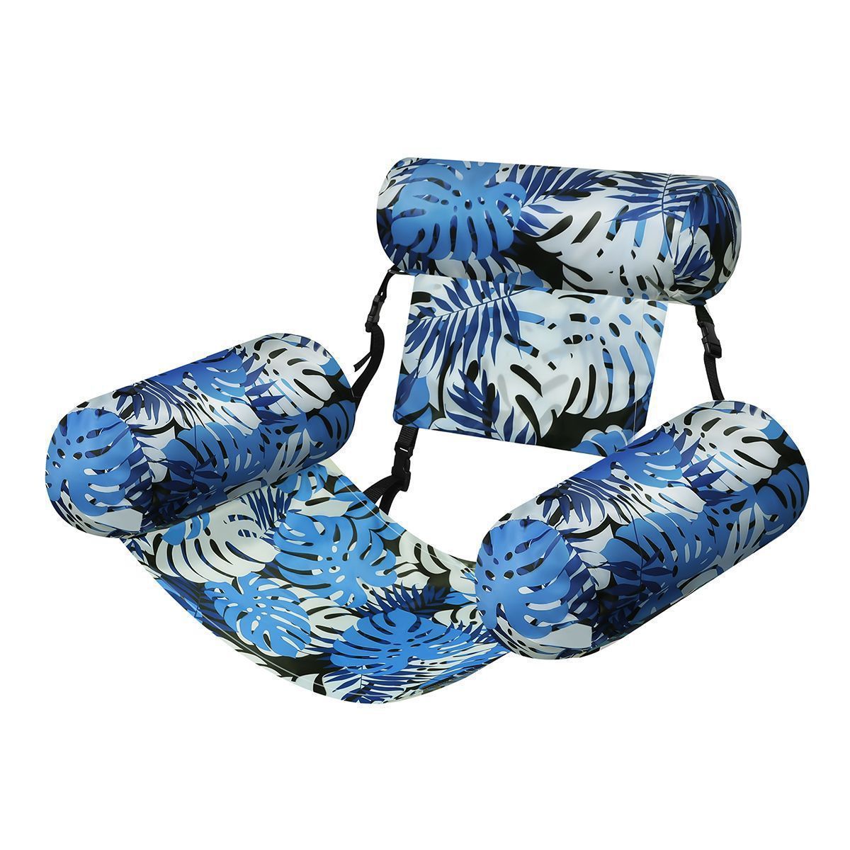 Three-tube inflatable lounge chair, float, water hammock, floating inflatable pool chair, swimming party, beach water fun