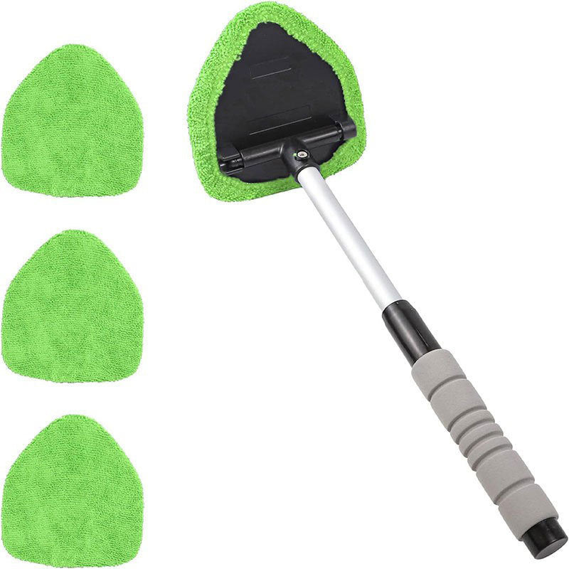 Car cleaning brush, extendable microfiber car brush, car window defrosting and defogging brush, car windshield cleaning brush