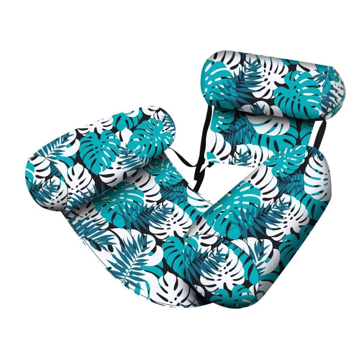 Three-tube inflatable lounge chair, float, water hammock, floating inflatable pool chair, swimming party, beach water fun