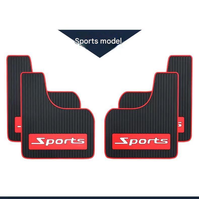 Car soft rubber material mudguard leather universal fender SUV car pickup truck modification accessories super car mud