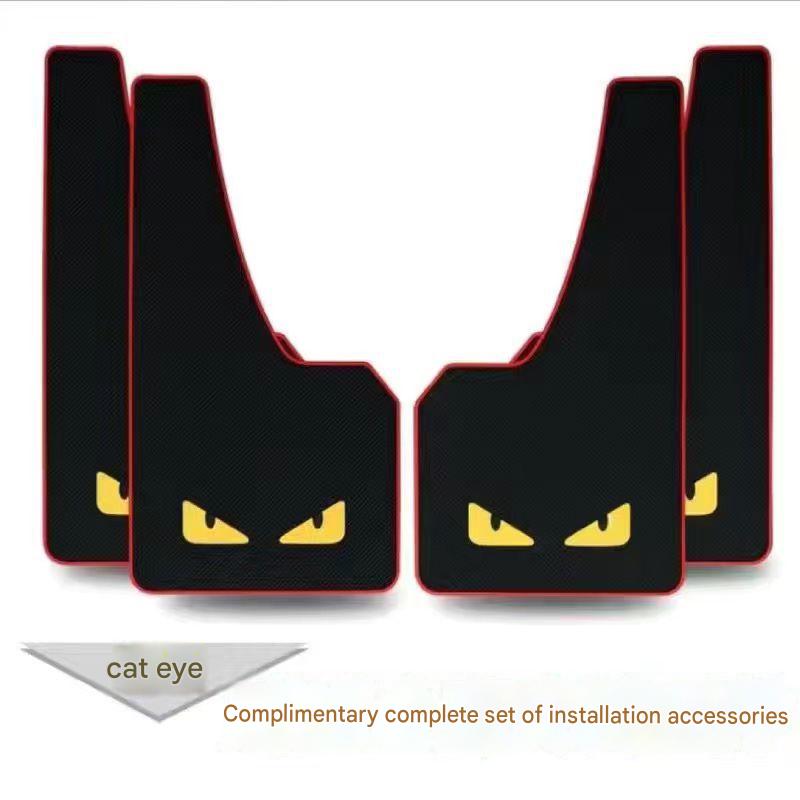 Car soft rubber material mudguard leather universal fender SUV car pickup truck modification accessories super car mud