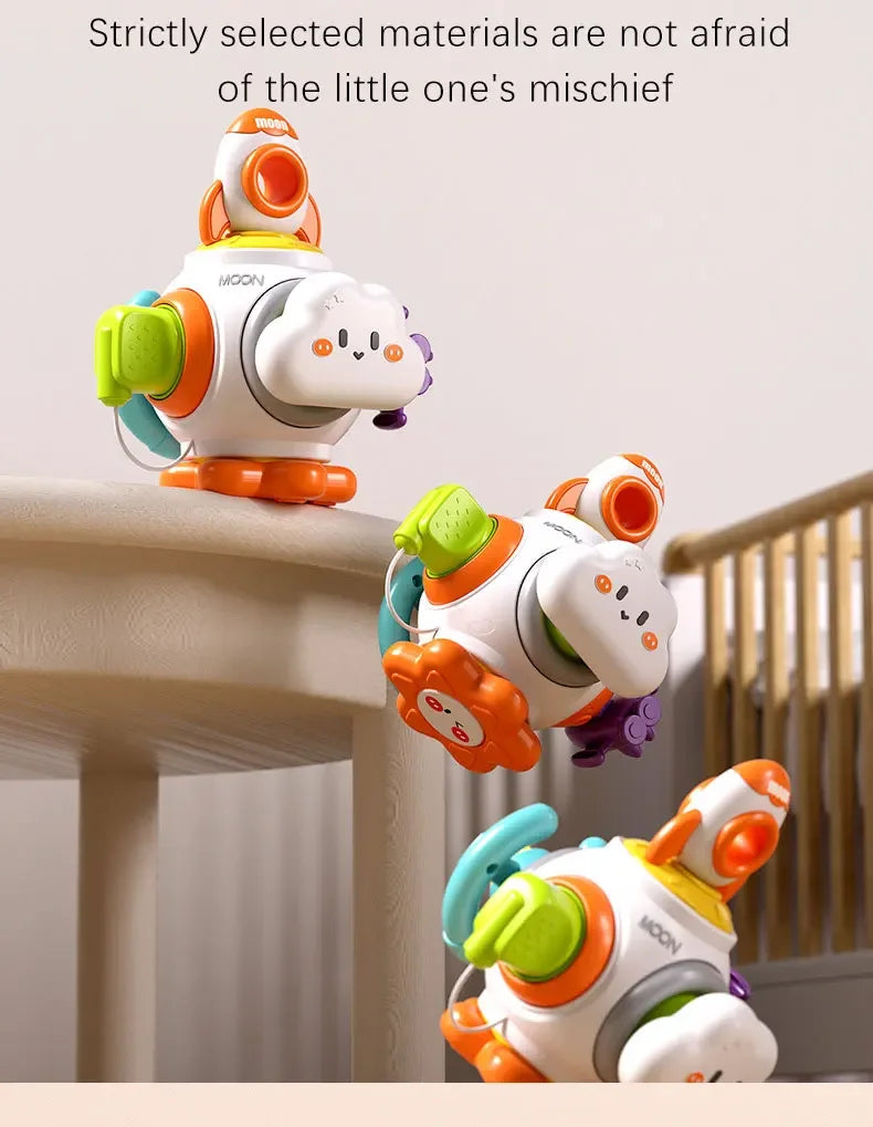 Cross-border baby busy hand catching ball puzzle sensory unified cube six polyhedron Rubik's cube dynamic early education busy ball