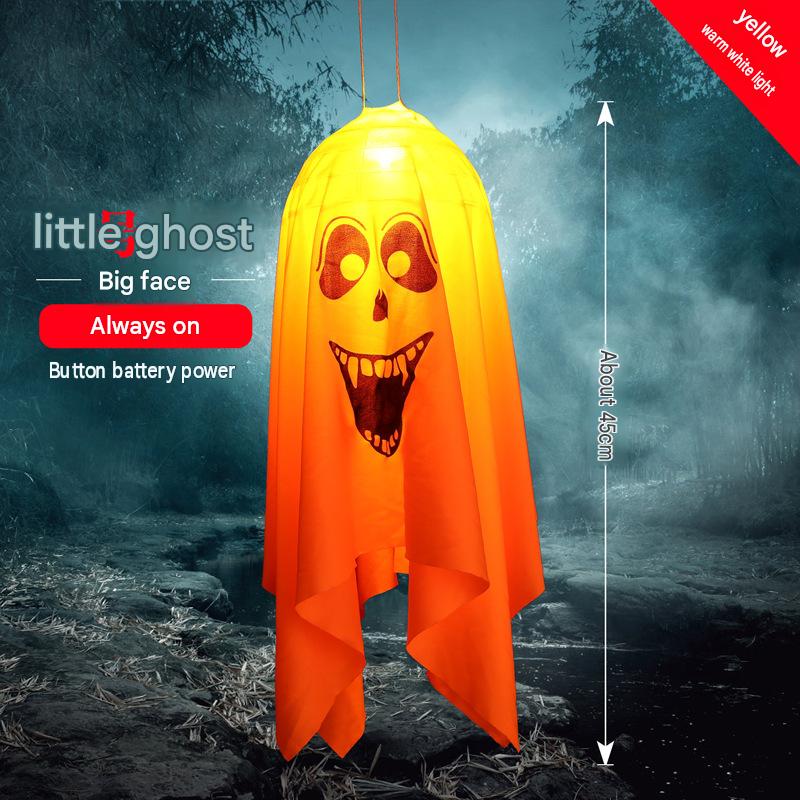 Spider web lamp Halloween decoration lantern LED atmosphere layout Halloween decoration props USB light string Amazon