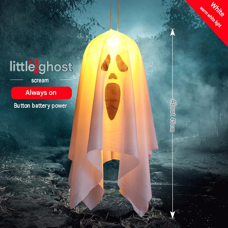 Spider web lamp Halloween decoration lantern LED atmosphere layout Halloween decoration props USB light string Amazon