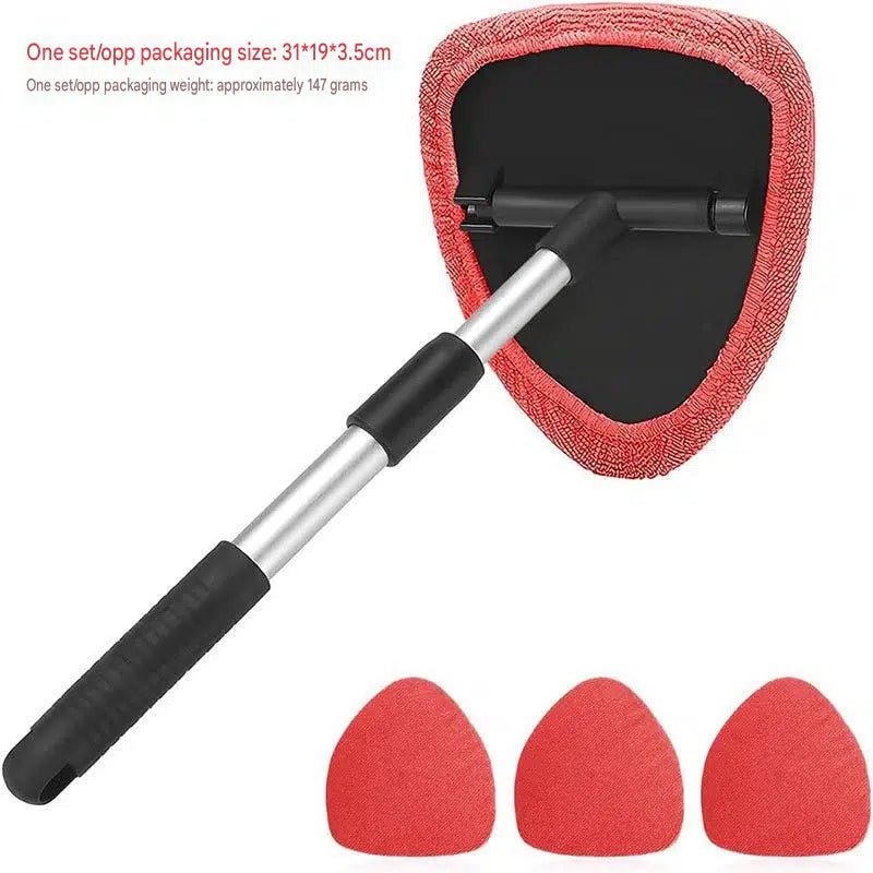 Car cleaning brush, extendable microfiber car brush, car window defrosting and defogging brush, car windshield cleaning brush