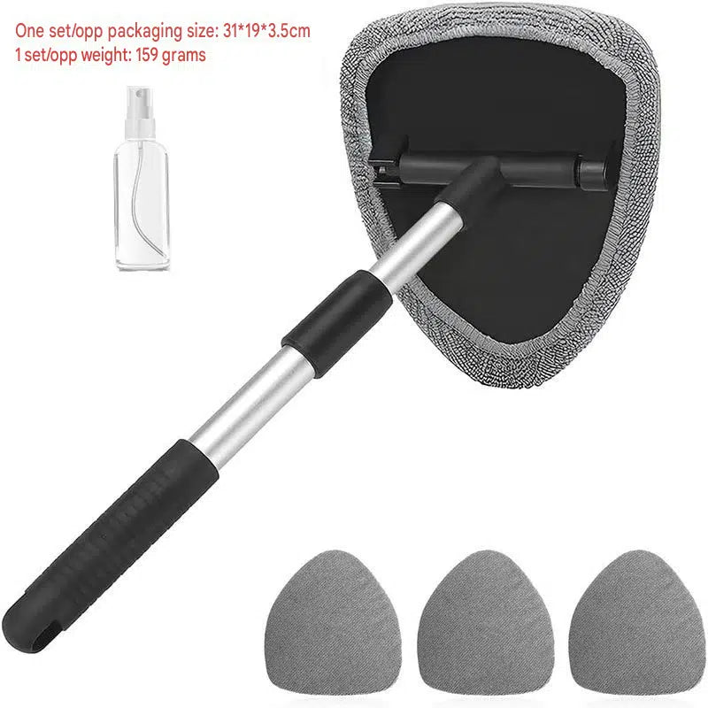 Car cleaning brush, extendable microfiber car brush, car window defrosting and defogging brush, car windshield cleaning brush