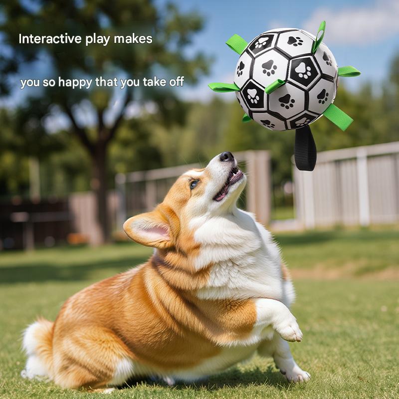 Dog toy ball, Border Collie self-entertainment toy, Labrador Retriever, Corgi training dog soccer ball, bite-resistant pet supplies