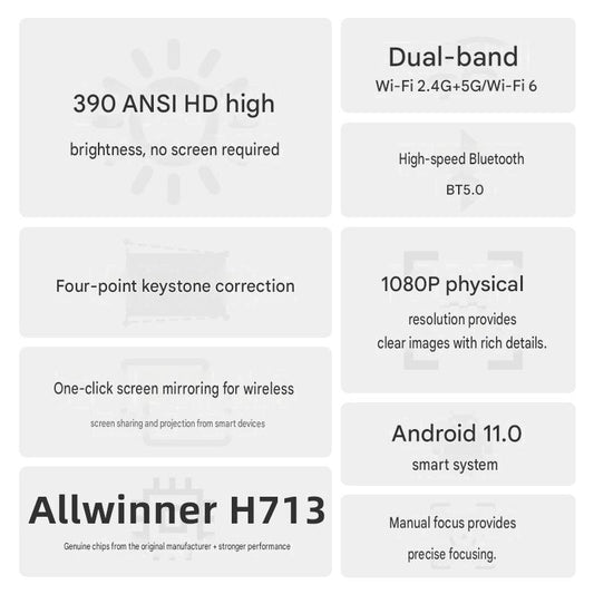 2024HY320 cross-border projector home living room wall-mounted portable 4K ultra-clear home theater projector factory