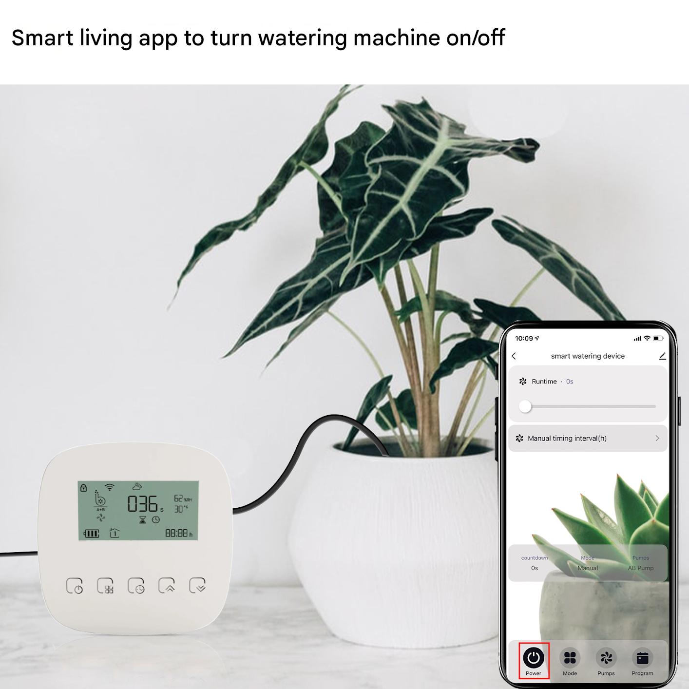 WiFi Tuya Smart Home Watering Timer Charging App Micro Drip Irrigation System Double Pump Irrigation Smart Switch