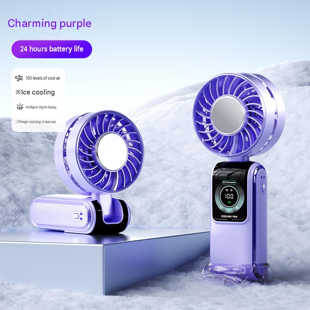 Semiconductor cooling handheld fan, high-speed turbine fan, foldable neckband fan, ice compress, rechargeable small fan, cross-border e-commerce.