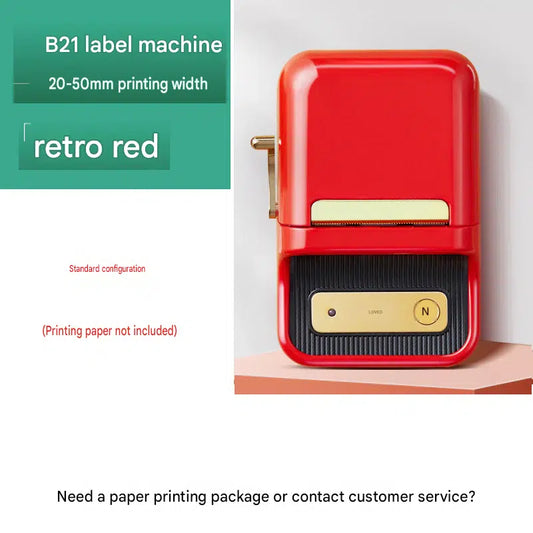 Jingchen B21 label printer food jewelry clothing tag certificate supermarket self-adhesive coding machine home