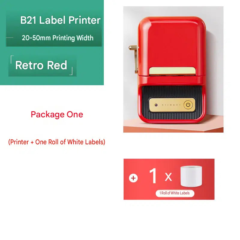 Jingchen B21 label printer food jewelry clothing tag certificate supermarket self-adhesive coding machine home