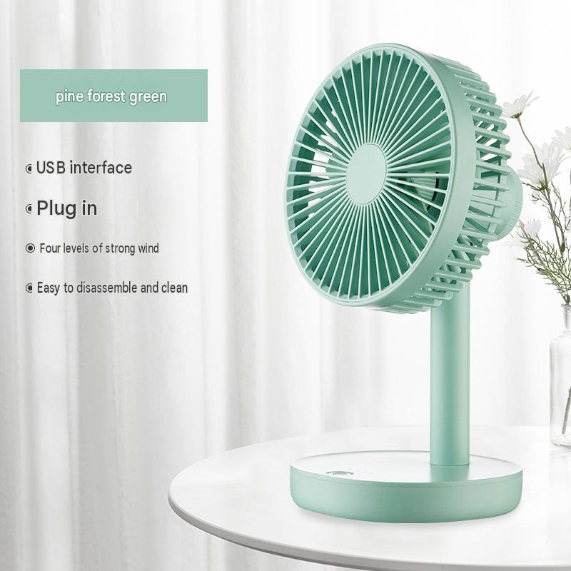 Korean HYUNDAI desktop fan rechargeable shaking fan desktop silent circulation fan outdoor long-lasting fan