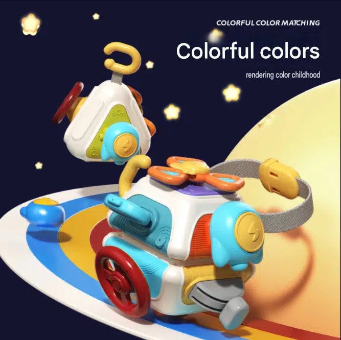 Cross-border baby busy hand catching ball puzzle sensory unified cube six polyhedron Rubik's cube dynamic early education busy ball