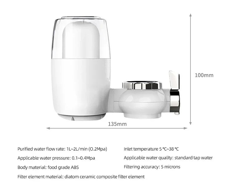 Yishi faucet filter mouth tap water household kitchen universal direct drinking water filter purifier ultrafiltration water purifier