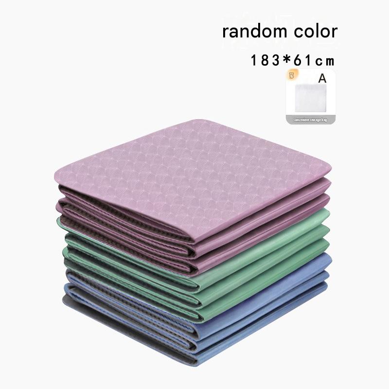 Foldable yoga mat, portable, non-slip, suitable for sleeping, fitness, home use, elementary school students' afternoon nap mat, minor flaws.
